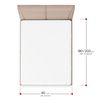 Funda De Colchon Rizo Con Cremallera, Poliéster, 90x190 Cm, Blanco