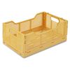 Caja Plegable Apilable Para Almacenaje, Plástico, L 40x30x17 Cm, Ocre