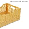 Caja Plegable Apilable Para Almacenaje, Plástico, L 40x30x17 Cm, Ocre