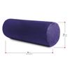 Almohada Cervical Descanso, Terciopelo Poliéster 60x20cm, Morado