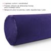 Almohada Cervical Descanso, Terciopelo Poliéster 60x20cm, Morado