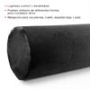 Almohada Cervical Descanso, Terciopelo Poliéster 60x20cm, Negro