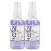 Pack 2 Ambientadores Spray, Cada Spray 120ml, Vidrio, Lavanda