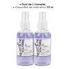 Pack 2 Ambientadores Spray, Cada Spray 120ml, Vidrio, Lavanda