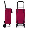 Carro Compra Plegable Impermeable, Poliéster, 22x38x100cm, 48l, Rojo