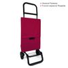 Carro Compra Plegable Impermeable, Poliéster, 22x38x100cm, 48l, Rojo