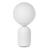 Lámpara De Mesa Bola, Cerámica, 15x15x28,5cm, Máx40w 220v-240v, Blanco