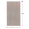 Cortina De Laminas Para Puertas De Pvc, 90x210 Cm, Marron