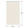 Cortina Para Puertas De Laminas De Pvc, Espiral, 90x210 Cm, Crudo