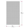 Cortina Para Puertas De Laminas De Pvc, Espiral, 90x210 Cm, Gris