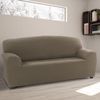 Funda Sofa, Poliéster, Algodón Y Elastano, Lino, 3 Plazas