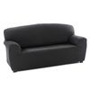 Funda Sofa, Poliéster, Algodón Y Elastano, Gris Oscuro, 2 Plazas