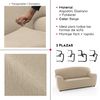 Funda Sofa, Poliéster, Algodón Y Elastano, Beige, 2 Plazas