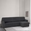 Funda Sofa Chaise Longue, Poliéster, Beige,brazo Corto Rústica Derecho