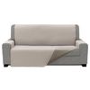 Cubre Sofa Acolchado, Reversible, Beige Y Crudo, 3 Plazas