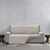 Cubre Sofa Acolchado, Reversible, Beige Y Crudo, 4 Plazas