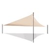 Toldo De Vela Triangular, Tela Repelente Al Agua, 3x3x3 M, Beige