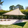 Toldo De Vela Triangular, Tela Repelente Al Agua, 3x3x3 M, Beige