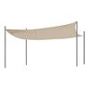 Toldo De Vela Rectangular, Tela Repelente Al Agua, 4x3 M, Beige