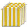 Pack De 4 Cojines Para Sillas, 40 X 40 X 4 Cm, Funda Lavable, Amarillo