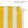 Pack De 4 Cojines Para Sillas, 40 X 40 X 4 Cm, Funda Lavable, Amarillo