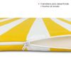 Pack De 4 Cojines Para Sillas, 40 X 40 X 4 Cm, Funda Lavable, Amarillo