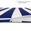 Pack De 4 Cojines Para Sillas, 40 X 40 X 4 Cm, Funda Lavable, Azul