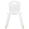 Silla De Madera Infantil, Blanco, Madera, 28 X 28 X 50 Cm