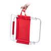 Silla De Playa Plegable, Metal, Asas, Acolchada, 48x63x52 Cm, Rojo