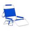 Silla De Playa Plegable, Metal, Asas, Acolchada, 48x63x52 Cm, Azul