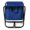 Silla Plegable Con Asas Y Nevera, Aluminio, 26x32x34 Cm, Azul