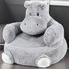 Puff Infantil, Base Acolchada, 45x45 Cm, Ethan Hippo – 265001