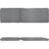 Pack 2 Cojin Tumbona Exterior, 180x50x6 Cm, Funda Lavable, Gris