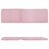 Cojin Tumbona Exterior, Funda  Lavable, Relleno Fibra, Rosa, 180x50 Cm