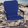 Pack 2 Silla Playa Plegable Con Asa, Azul Y Turquesa, 51x60x48 Cm