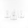 Scalpers Home | Vasos De Cristal Transparente | Juego De 4 Vasos De Mesa Con Capacidad De 350 Ml | Fabricados En Cristal | Diseño Con Logo De La Calavera