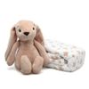 Kiokids Peluche Conejo Marron Con Mantita