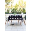 Mantel Cruces Negro -  Mesa 90x90 (150x150)