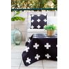 Mantel Cruces Negro -  Mesa 90x90 (150x150)