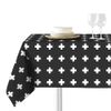 Mantel Cruces Negro -  Mesa 90x140 (160x210)