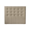 Cabecero 145 X 120 Cm Venecia Acolchado, Tapizado Premium En Polipiel De Alta Gama, Beige