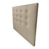 Cabecero 90 X 120 Cm Madrid Acolchado, Tapizado Premium En Polipiel De Alta Gama, Beige