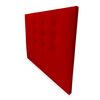 Cabecero 90 X 120 Cm Madrid Acolchado, Tapizado Premium En Polipiel De Alta Gama, Rojo