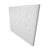 Cabecero 90 X 120 Cm Oporto Acolchado, Tapizado Premium En Polipiel De Alta Gama, Blanco