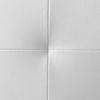 Cabecero 100 X 120 Cm Oporto Acolchado, Tapizado Premium En Polipiel De Alta Gama, Blanco