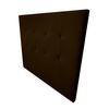 Cabecero 90 X 120 Cm Oporto Acolchado, Tapizado Premium En Polipiel De Alta Gama, Chocolate