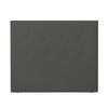 Cabecero 100 X 120 Cm Oporto Acolchado, Tapizado Premium En Polipiel De Alta Gama, Gris