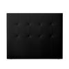 Cabecero 90 X 120 Cm Oporto Acolchado, Tapizado Premium En Polipiel De Alta Gama, Negro