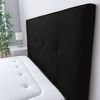 Cabecero 90 X 120 Cm Oporto Acolchado, Tapizado Premium En Polipiel De Alta Gama, Negro