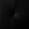 Cabecero 100 X 120 Cm Oporto Acolchado, Tapizado Premium En Polipiel De Alta Gama, Negro